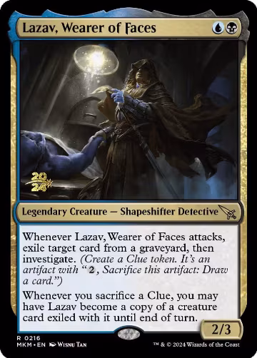 Lazav, Wearer of Faces (216), Prerelease Cards — Magic card price