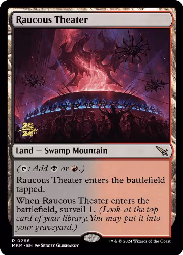 Raucous Theater (266), Prerelease Cards — Magic card price