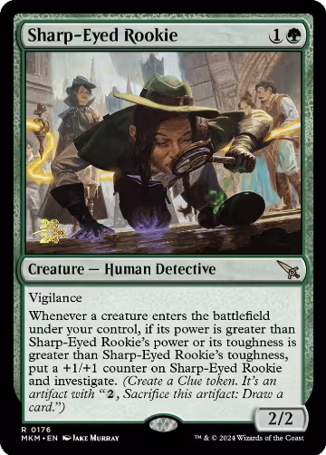 Sharp-Eyed Rookie (176), Prerelease Cards — Magic card price