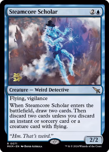 Steamcore Scholar (71), Prerelease Cards — Magic card price