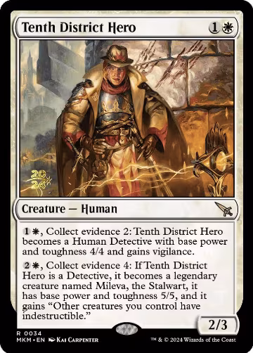 Tenth District Hero (34), Prerelease Cards — Magic card price