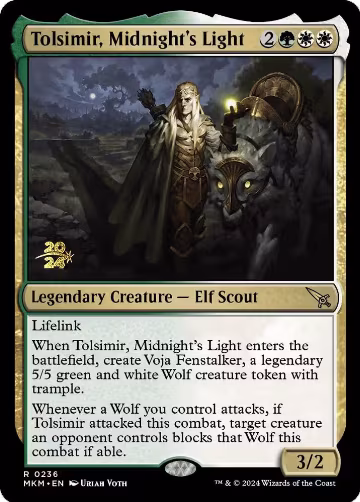 Tolsimir, Midnight's Light (236), Prerelease Cards — Magic card price