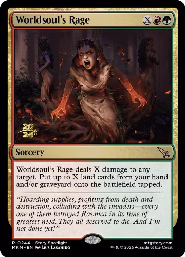 Worldsoul's Rage (244), Prerelease Cards — Magic card price