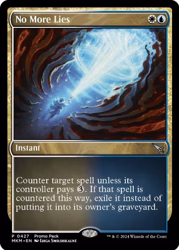 No More Lies (427), Promo Pack: Murders at Karlov Manor — Magic card price