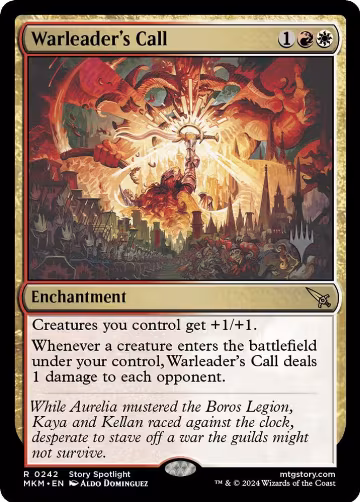Warleader's Call (242), Promo Pack: Murders at Karlov Manor — Magic card price