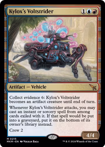 Kylox's Voltstrider (215), Promo Pack: Murders at Karlov Manor — Magic card price