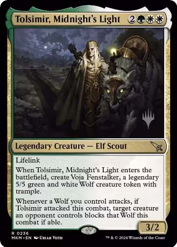 Tolsimir, Midnight's Light (236), Promo Pack: Murders at Karlov Manor — Magic card price