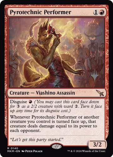 Pyrotechnic Performer (140), Promo Pack: Murders at Karlov Manor — Magic card price