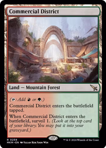 Commercial District (259), Promo Pack: Murders at Karlov Manor — Magic card price