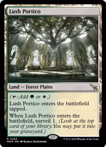 Lush Portico (263), Promo Pack: Murders at Karlov Manor — Magic card price