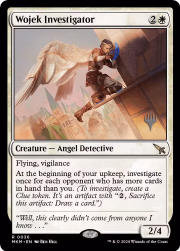 Wojek Investigator (36), Promo Pack: Murders at Karlov Manor — Magic card price