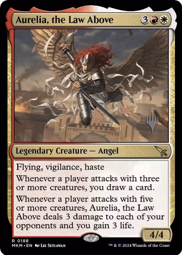 Aurelia, the Law Above (188), Promo Pack: Murders at Karlov Manor — Magic card price