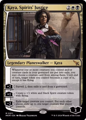 Kaya, Spirits' Justice (211), Promo Pack: Murders at Karlov Manor — Magic card price