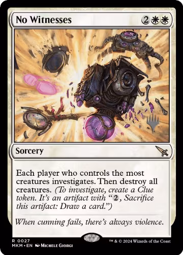 No Witnesses (27), Promo Pack: Murders at Karlov Manor — Magic card price