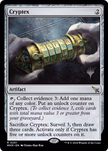 Cryptex (251), Promo Pack: Murders at Karlov Manor — Magic card price