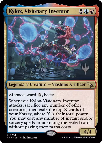 Kylox, Visionary Inventor (214), Promo Pack: Murders at Karlov Manor — Magic card price