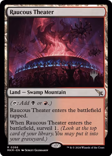 Raucous Theater (266), Promo Pack: Murders at Karlov Manor — Magic card price