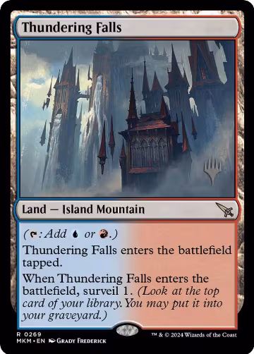 Thundering Falls (269), Promo Pack: Murders at Karlov Manor — Magic card price