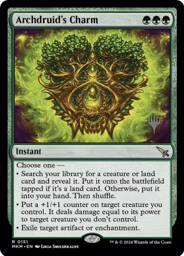 Archdruid's Charm (151), Promo Pack: Murders at Karlov Manor — Magic card price