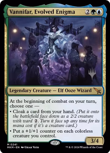 Vannifar, Evolved Enigma (241), Promo Pack: Murders at Karlov Manor — Magic card price