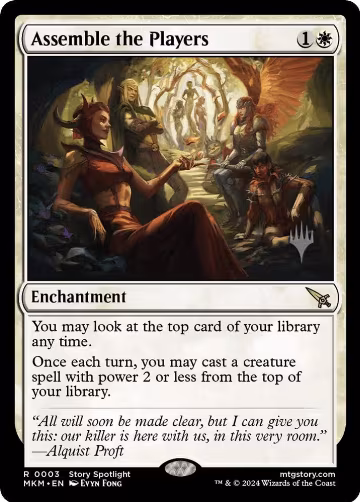 Assemble the Players (3), Promo Pack: Murders at Karlov Manor — Magic card price