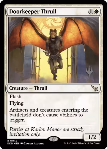 Doorkeeper Thrull (13), Promo Pack: Murders at Karlov Manor — Magic card price