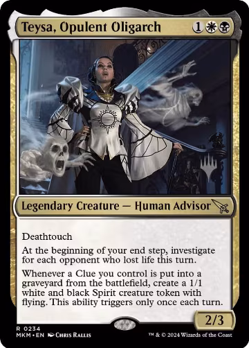 Teysa, Opulent Oligarch (234), Promo Pack: Murders at Karlov Manor — Magic card price