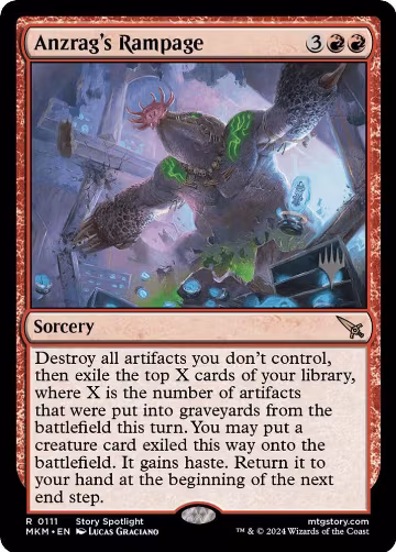 Anzrag's Rampage (111), Promo Pack: Murders at Karlov Manor — Magic card price