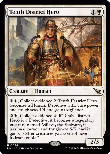 Tenth District Hero (34), Promo Pack: Murders at Karlov Manor — Magic card price