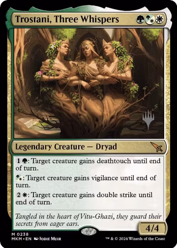 Trostani, Three Whispers (238), Promo Pack: Murders at Karlov Manor — Magic card price