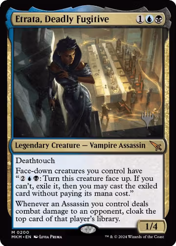 Etrata, Deadly Fugitive (200), Promo Pack: Murders at Karlov Manor — Magic card price