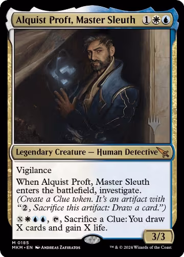 Alquist Proft, Master Sleuth (185), Promo Pack: Murders at Karlov Manor — Magic card price