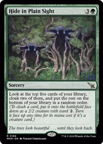 Hide in Plain Sight (166), Promo Pack: Murders at Karlov Manor — Magic card price