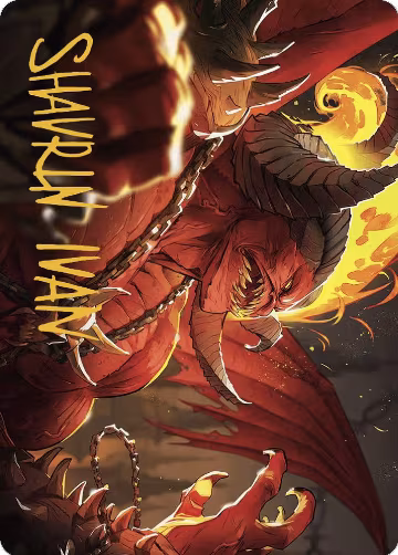Rakdos, Patron of Chaos Art Card (45/49) (Gold-Stamped Signature) (45), Art Series: Murders at Karlov Manor — Magic card price