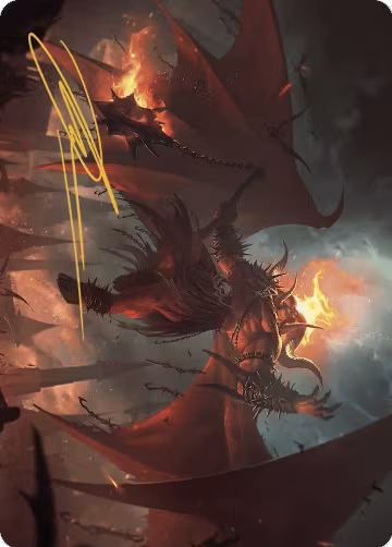 Rakdos, Patron of Chaos Art Card (22/49) (Gold-Stamped Signature) (22) — card price