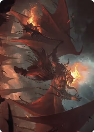 Rakdos, Patron of Chaos Art Card (22/49) (22), Art Series: Murders at Karlov Manor — Magic card price