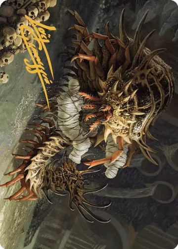 Rot Farm Mortipede Art Card (Gold-Stamped Signature) (10), Art Series: Murders at Karlov Manor — Magic card price