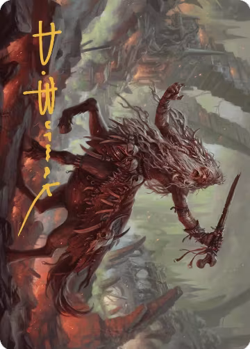 Yarus, Roar of the Old Gods Art Card (24/49) (Gold-Stamped Signature) (24), Art Series: Murders at Karlov Manor — Magic card price