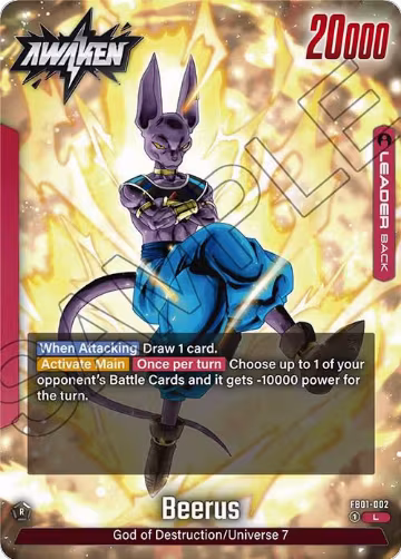 Beerus - FB01-002 (FB01-002), Awakened Pulse — DB Fusion card price