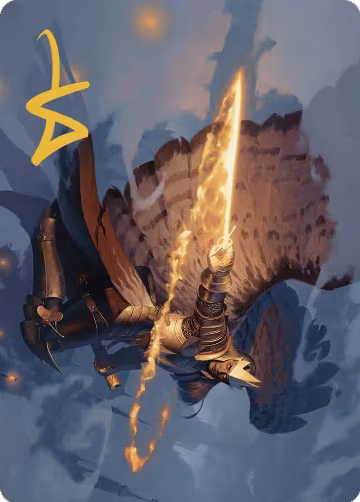 Aurelia's Vindicator Art Card (Gold-Stamped Signature) (1), Art Series: Murders at Karlov Manor — Magic card price