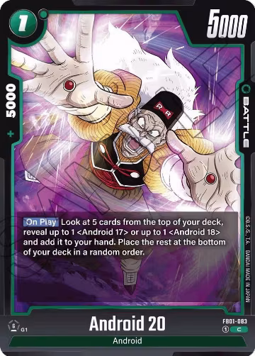 Android 20 - FB01-083 (FB01-083), Awakened Pulse — DB Fusion card price