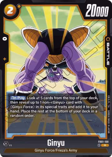 Ginyu - FB01-108 (FB01-108), Awakened Pulse — DB Fusion card price