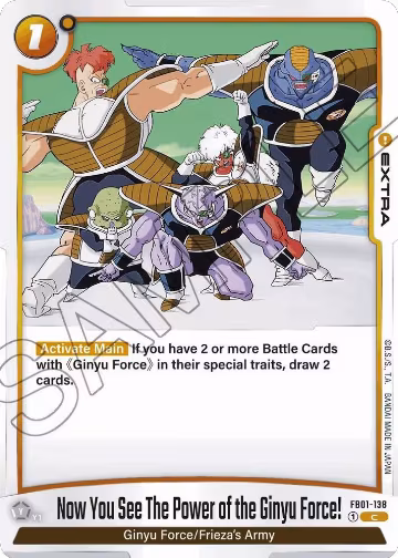 Now You See The Power of the Ginyu Force! (FB01-138), Awakened Pulse — DB Fusion card price