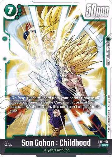 Son Gohan : Childhood - FB01-140 (FB01-140), Awakened Pulse — DB Fusion card price