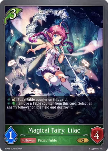 Magical Fairy, Lilac (BP03-004EN), Flame of Laevateinn — Shadowverse card price