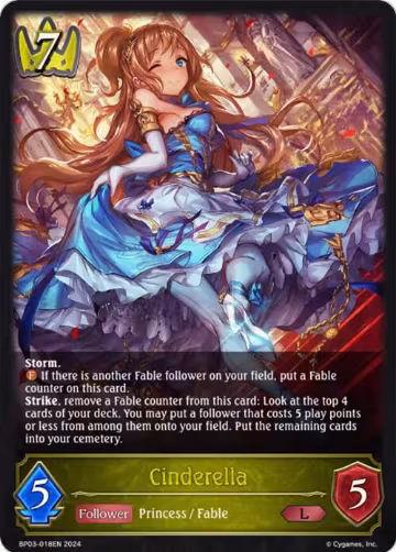 Cinderella (BP03-018EN), Flame of Laevateinn — Shadowverse card price