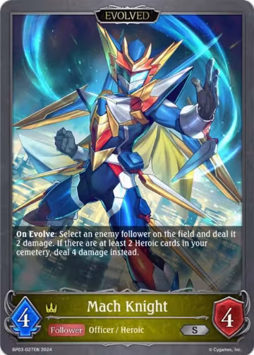 Mach Knight (Evolved) (BP03-027EN), Flame of Laevateinn — Shadowverse card price