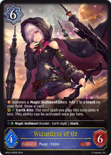 Wizardess of Oz (BP03-035EN), Flame of Laevateinn — Shadowverse card price