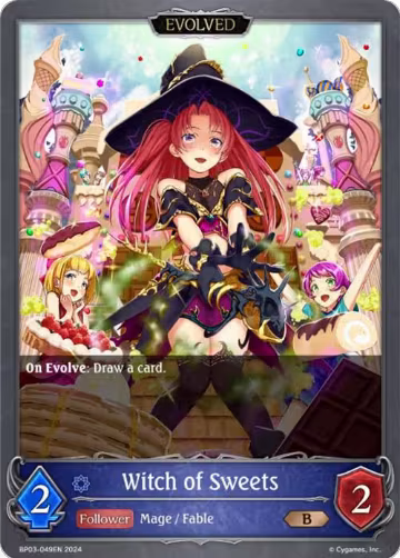 Witch of Sweets (Evolved) (BP03-049EN), Flame of Laevateinn — Shadowverse card price