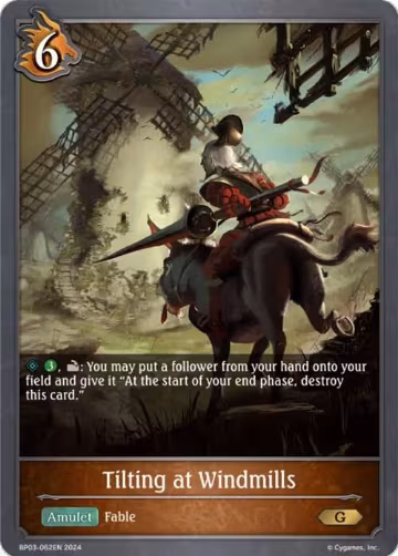Tilting at Windmills (BP03-062EN), Flame of Laevateinn — Shadowverse card price